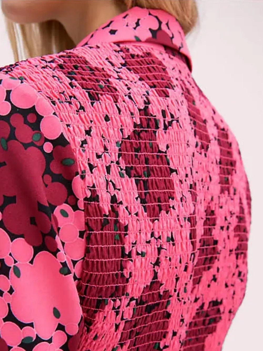 Kate spade Bubble Dot Smocked Dress In Rhubarbjam